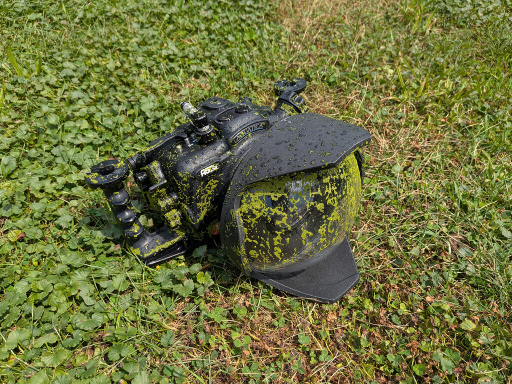 Underwater housing for a 35mm camera